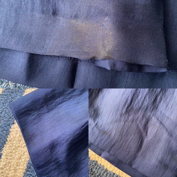 🔷 CAMAIEU ROYAL BLUE SILKY HIGH WAIST SKATER SKIRT! - Picture 8 of 9